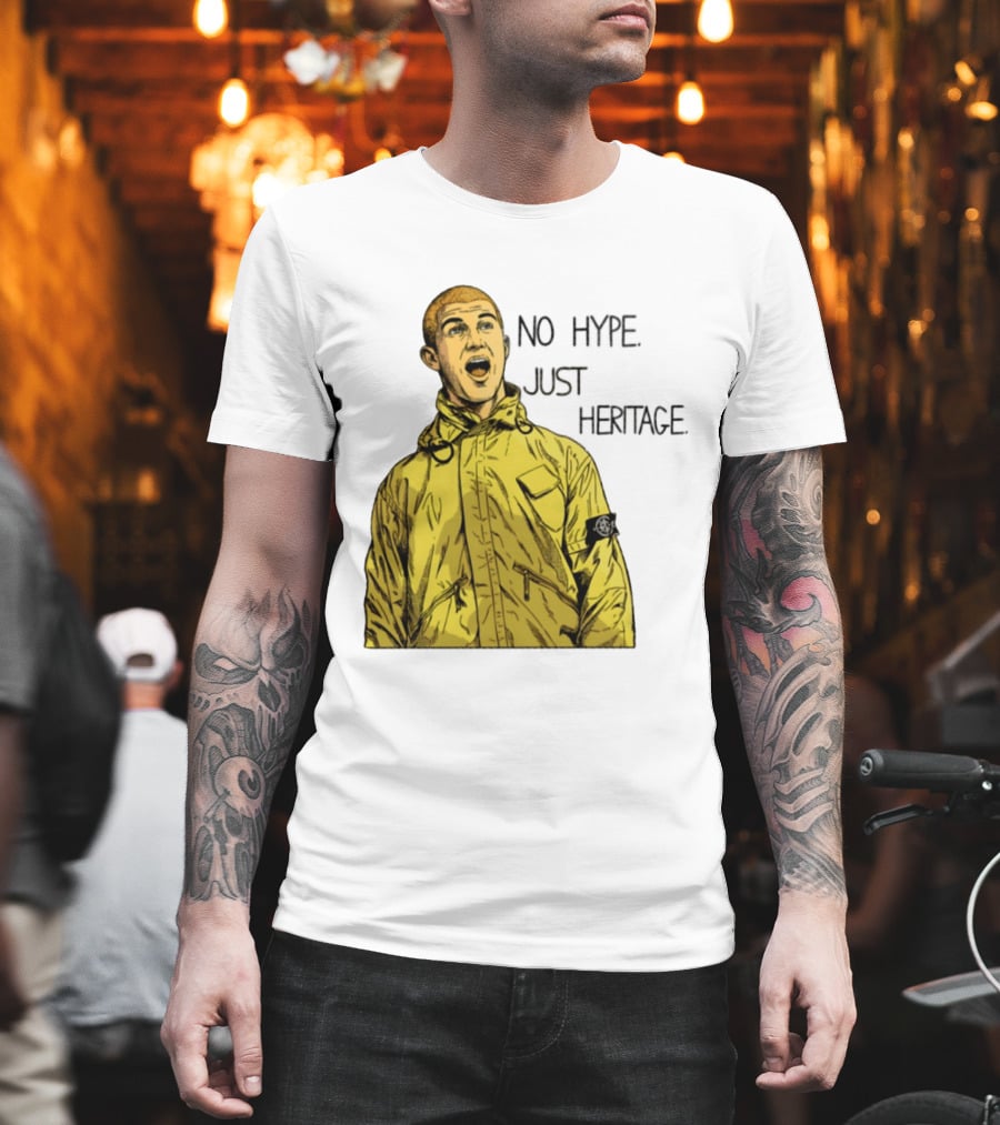 No Hype Just Heritage Ellemme Since 2017 Stone Island Yellow Jacket T-Shirt
