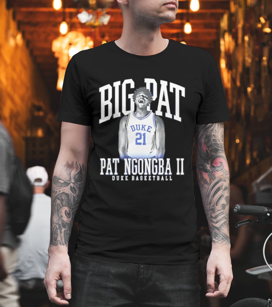 BIG PAT Ngongba II Duke 21 Basketball T-Shirt