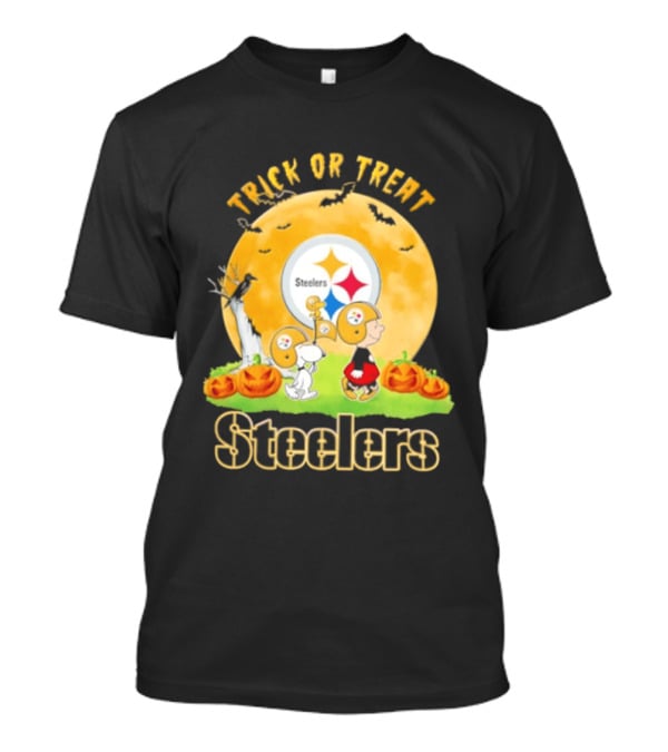 Pittsburgh Steelers Peanuts Trick Or Treat Halloween Abbey Road 2026 T-Shirt