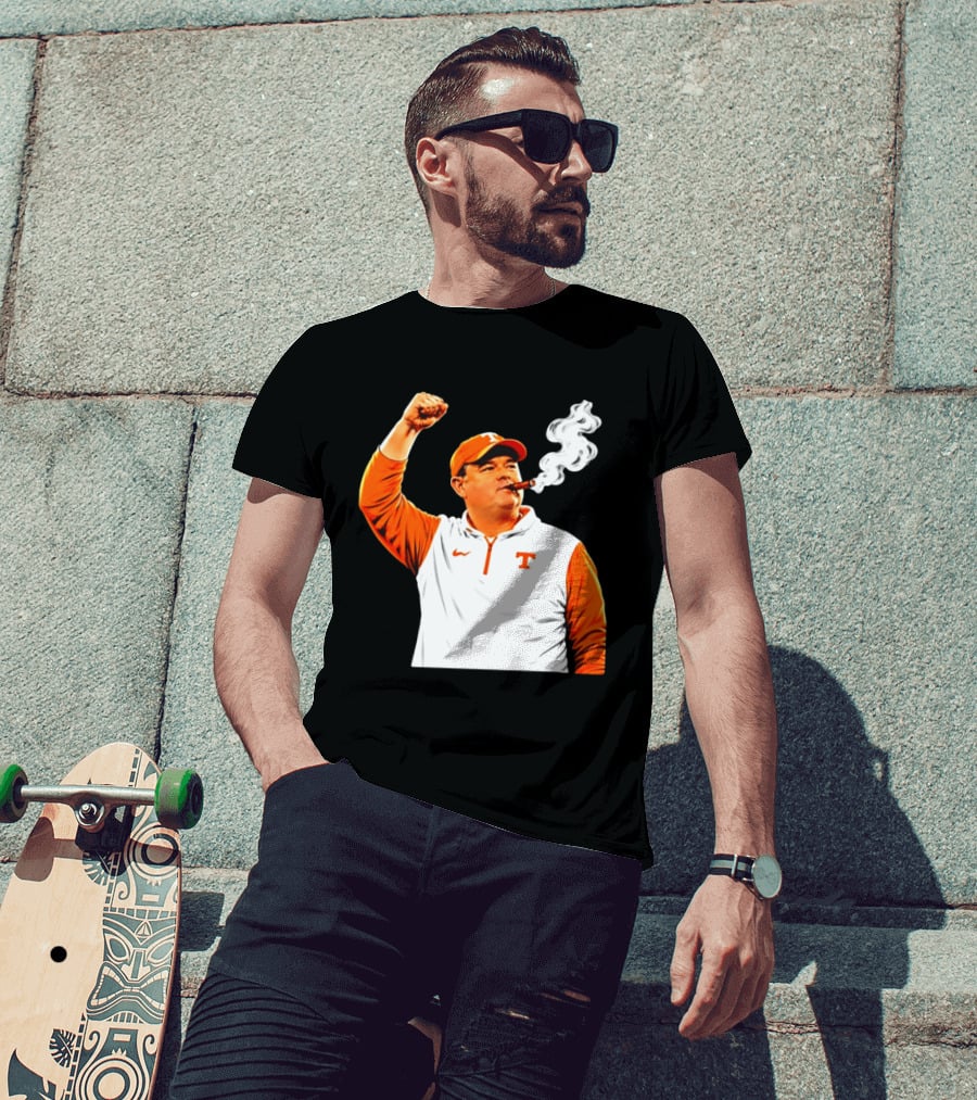 Tennessee Volunteers Josh Heupel Smoke 'Em Cigar Celebration T-Shirt