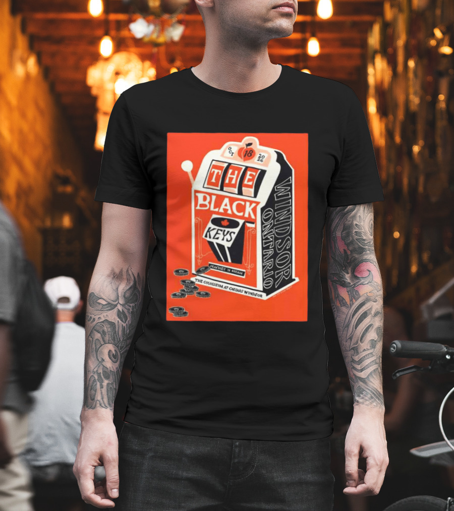 The Black Keys Caesars Windsor Ontario Peaches 'N Kream Oct 18 2026 T-Shirt