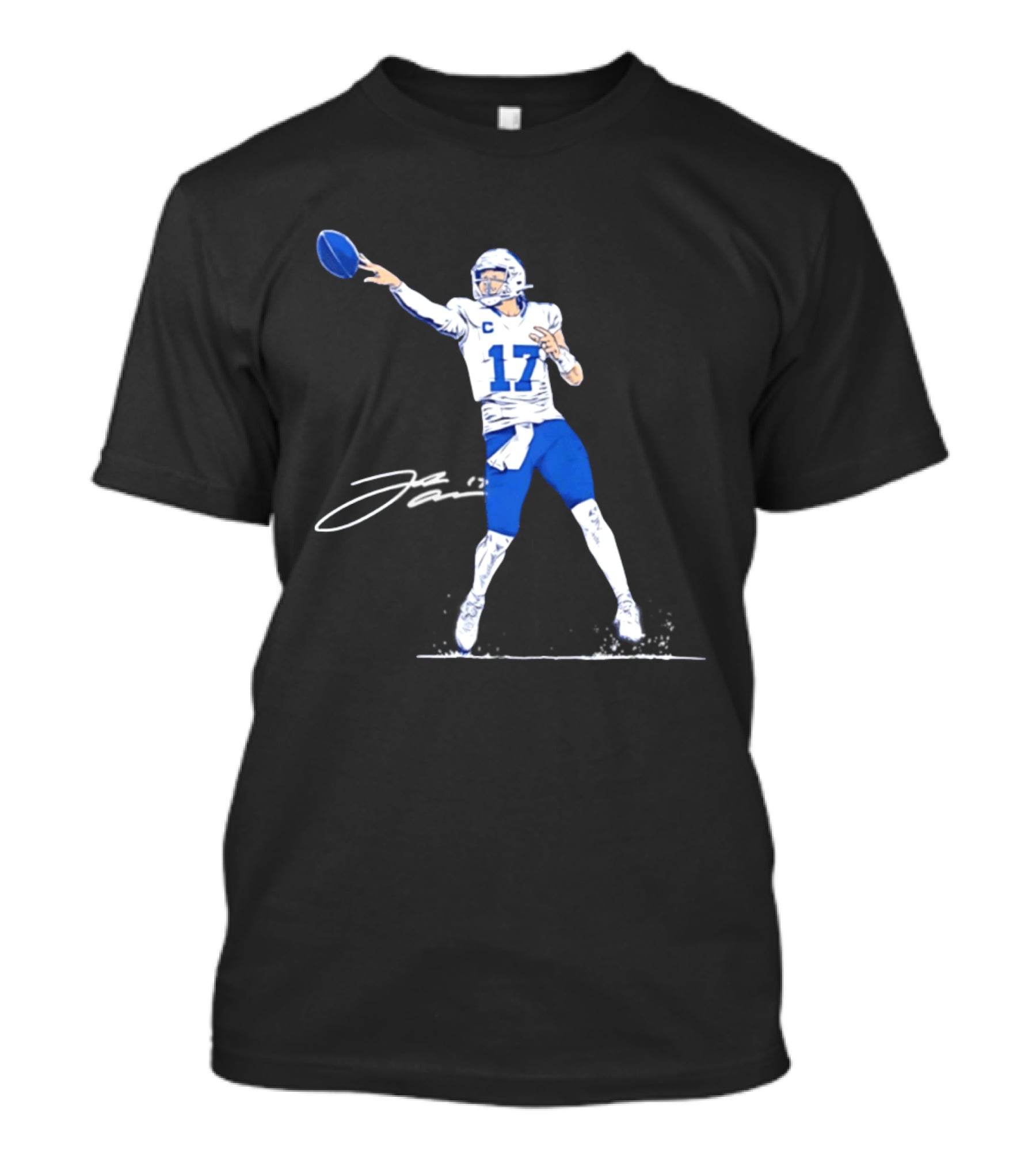 Josh Allen 17 Backhanded Flip Touchdown Pass T-Shirt