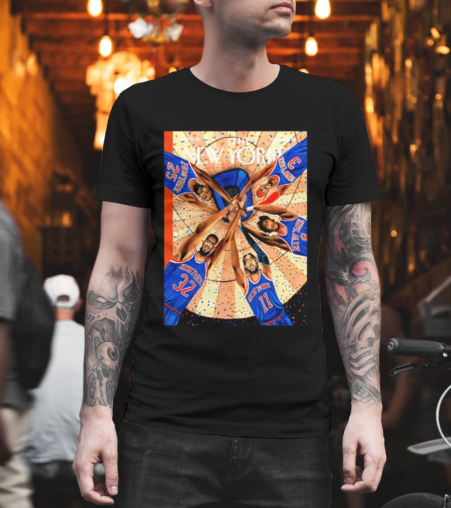 The New Yorker Make It Two New York Knicks Team Spirit Oct 26 2026 Cover T-Shirt