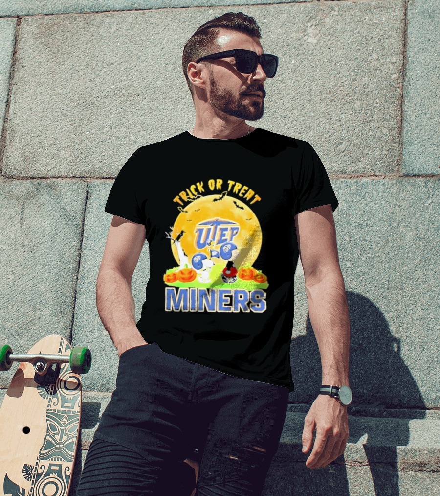 UTEP Miners Trick Or Treat Peanuts Halloween 2026 T-Shirt