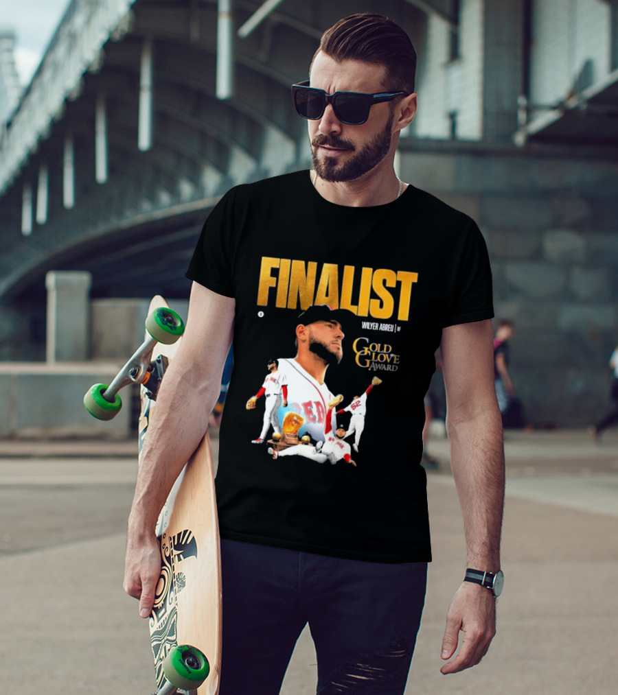 Wilyer Abreu Red Sox Gold Glove Finalist Award T-Shirt