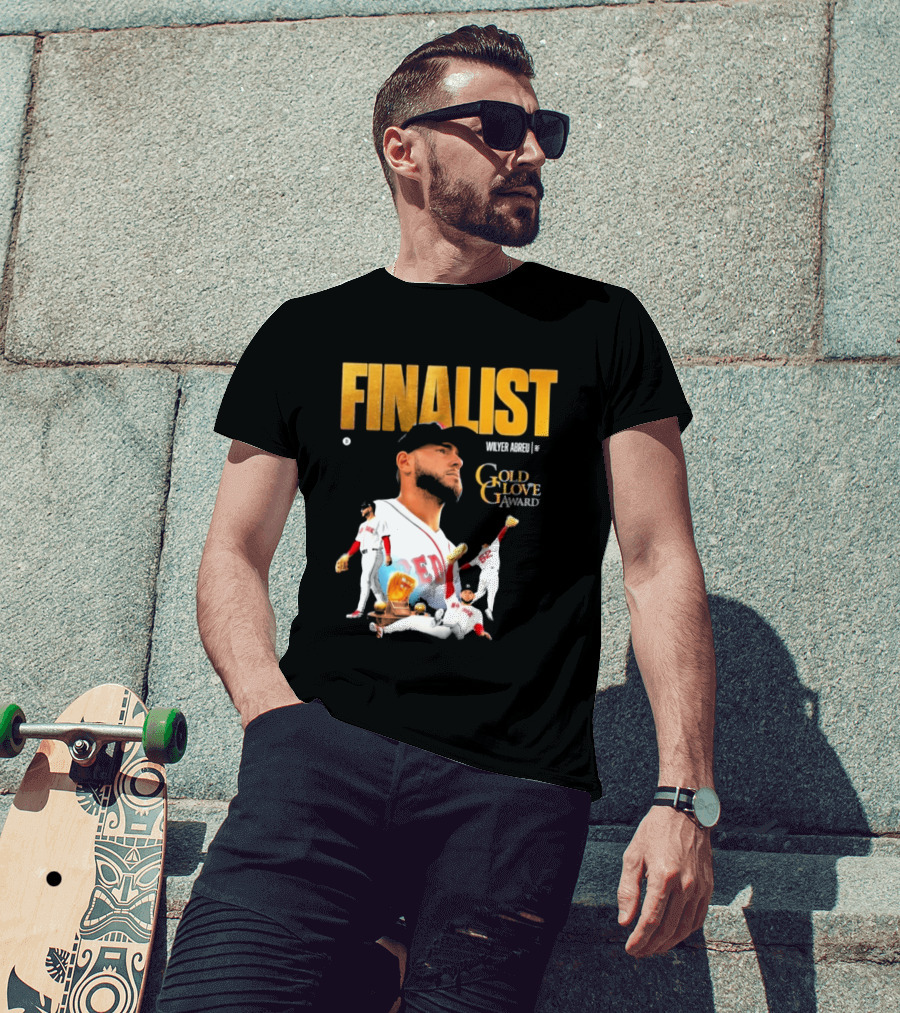 Wilyer Abreu Red Sox Gold Glove Finalist Award T-Shirt