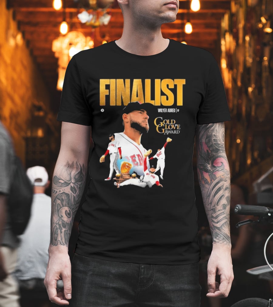 Wilyer Abreu Red Sox Gold Glove Finalist Award T-Shirt