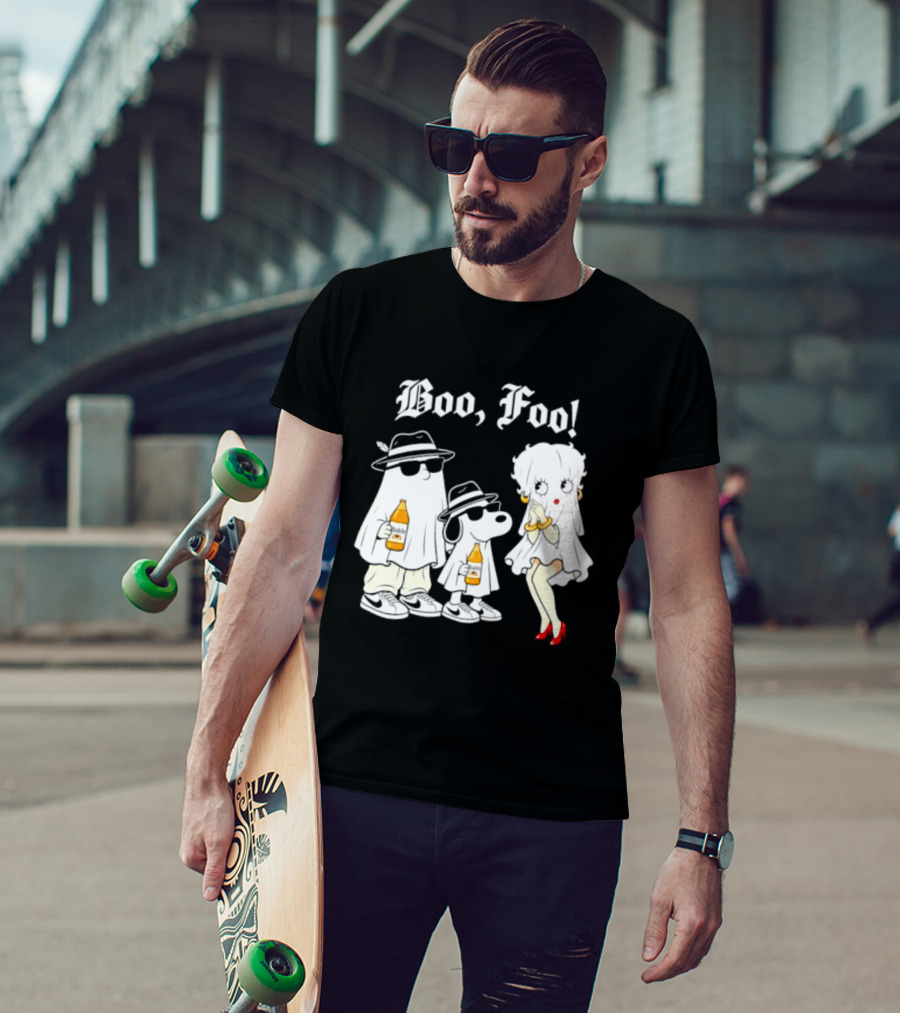 Boo Foo Snoopy And Friends Beer Modelo Betty Boop T-Shirt