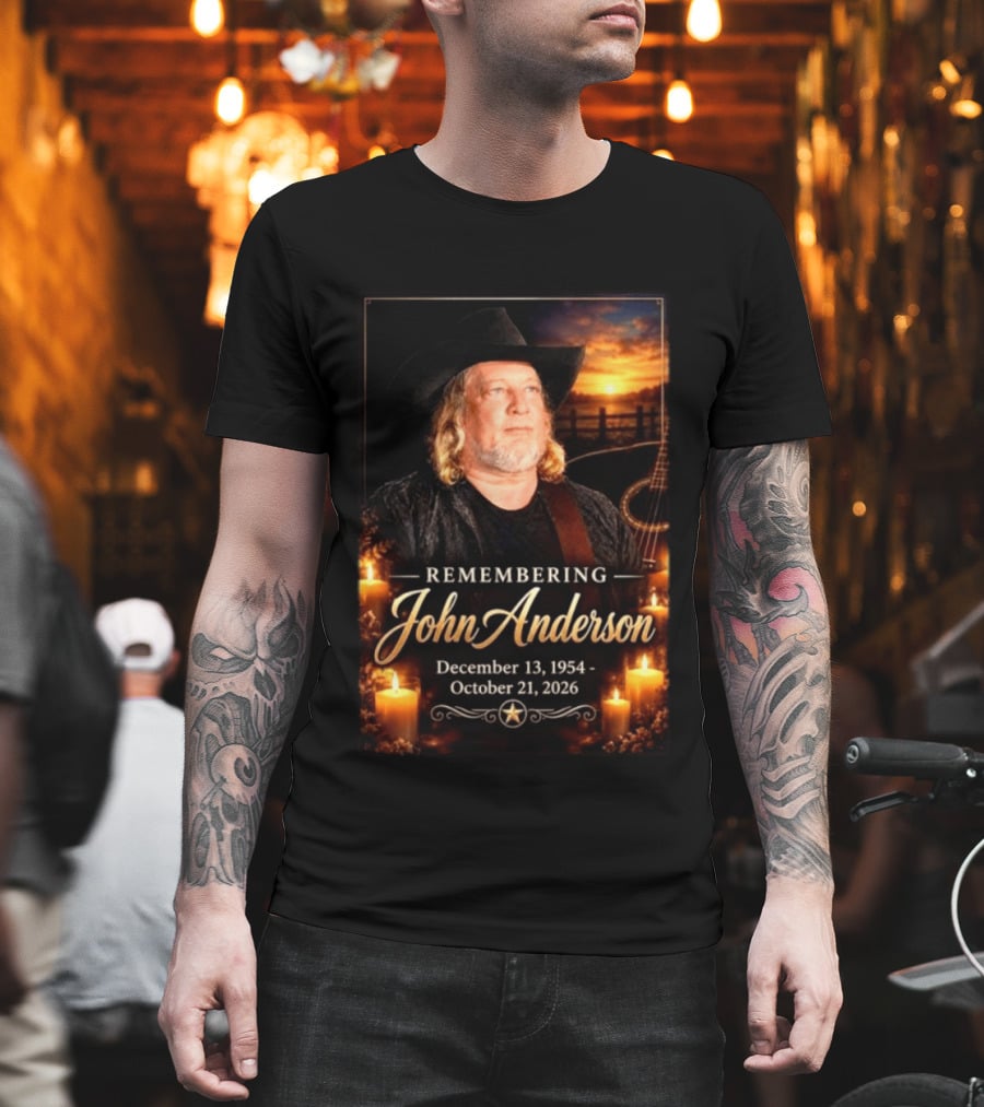 Remembering John Anderson December 13 1954 October 21 2026 Country Music Legend T-Shirt