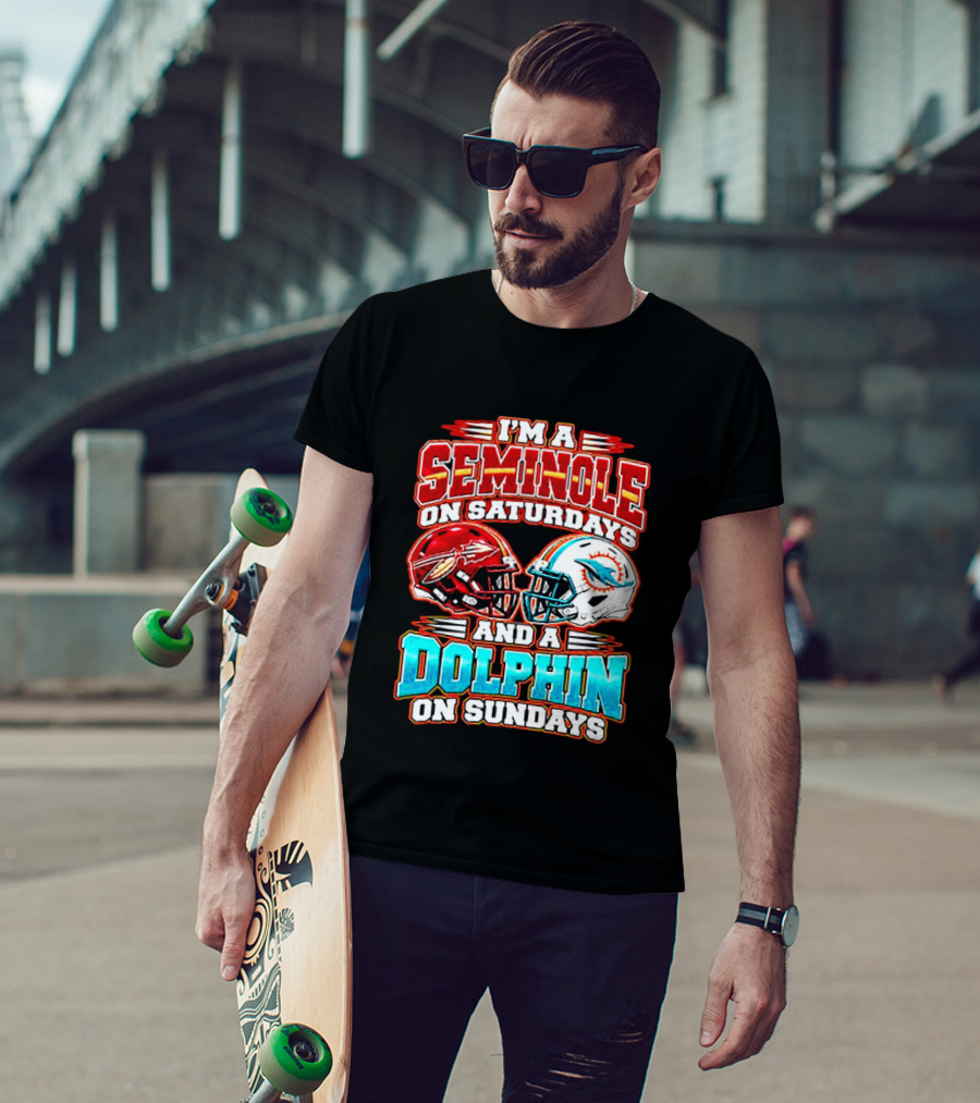 I'm A Seminole On Saturdays And A Dolphin On Sundays T-Shirt
