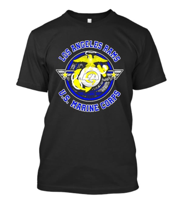 Los Angeles Rams US Marine Corps Military Pride T-Shirt