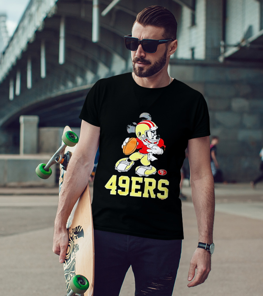 Mickey Mouse San Francisco 49ers Football 49ers T-Shirt