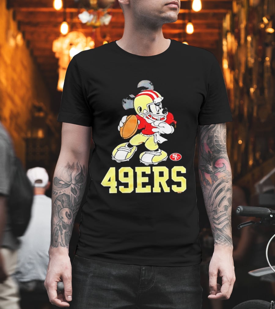 Mickey Mouse San Francisco 49ers Football 49ers T-Shirt