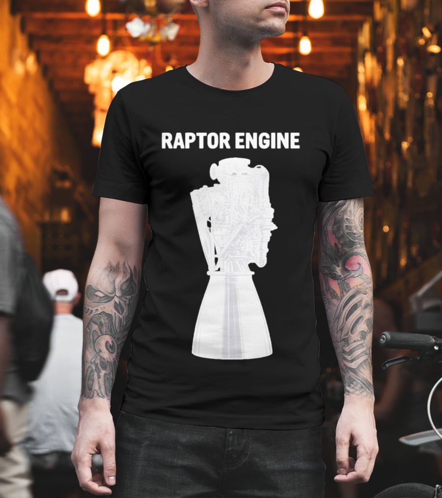 Raptor Engine SpaceX Rocket Scientist Explorer T-Shirt