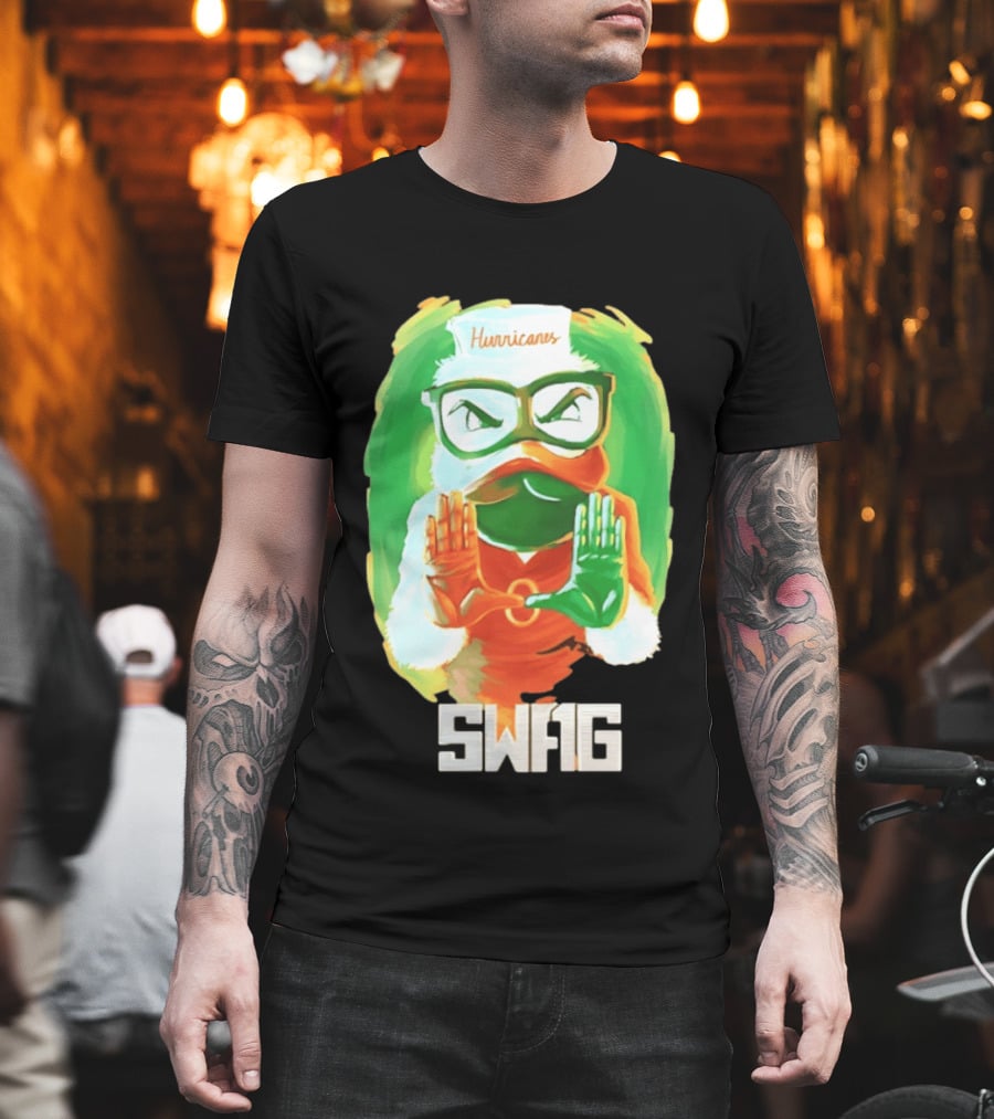 Miami Hurricanes Sebastian Hurricane U Swag T-Shirt