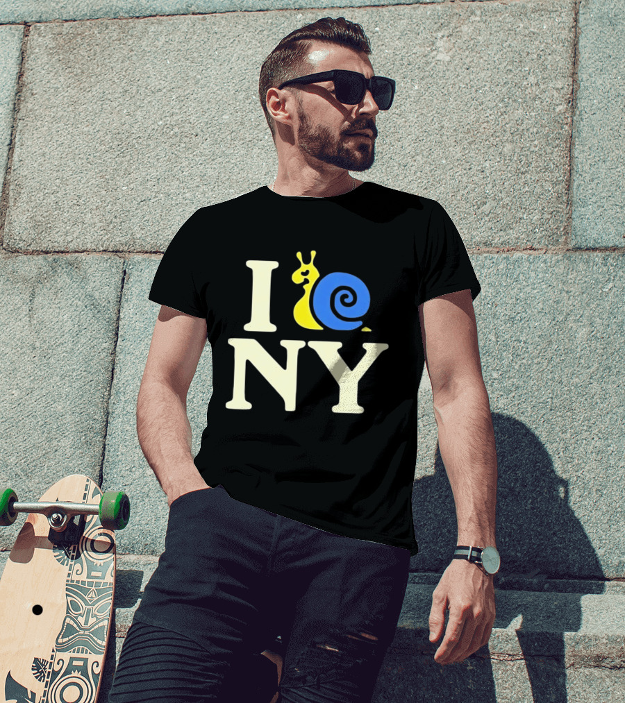 I Snail NY Playful Twist On Iconic NYC T-Shirt