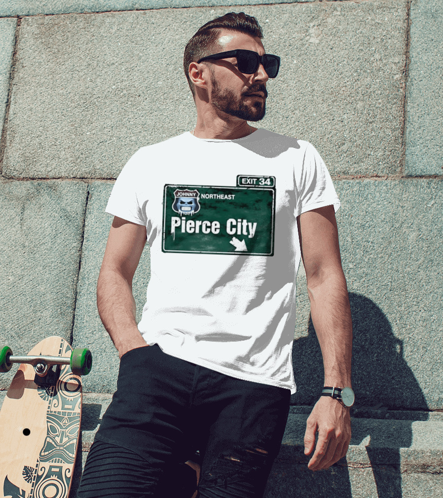 Johnny Northeast Pierce City Exit 34 T-Shirt