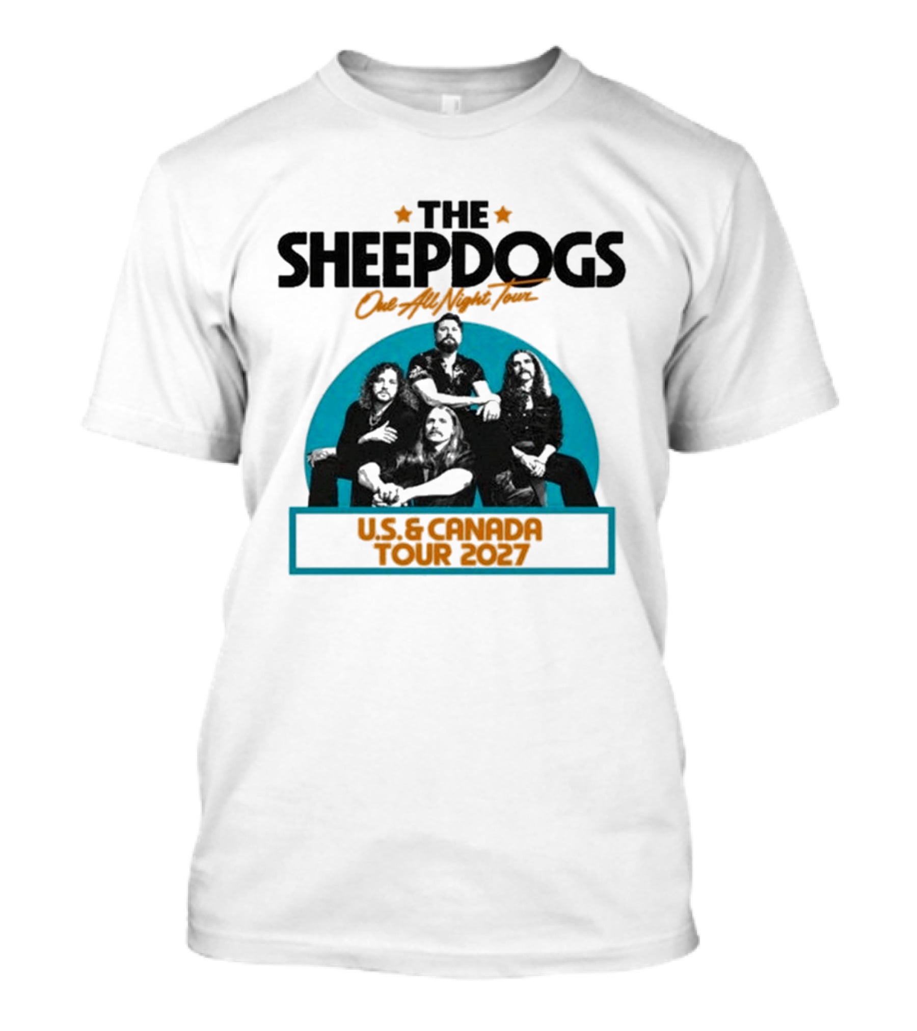 The Sheepdogs Out All Night Tour US Canada 2027 Dates T-Shirt