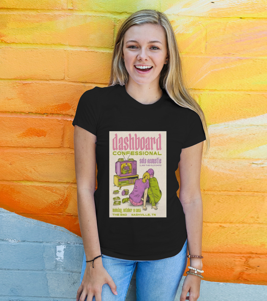 Dashboard Confessional Nashville October 19 2026 Solo Acoustic Like The Old Days The End T-Shirt