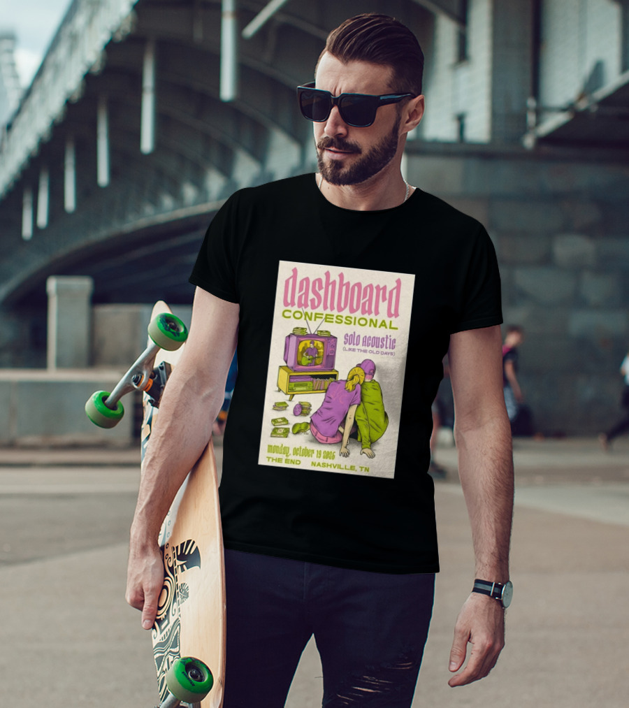 Dashboard Confessional Nashville October 19 2026 Solo Acoustic Like The Old Days The End T-Shirt