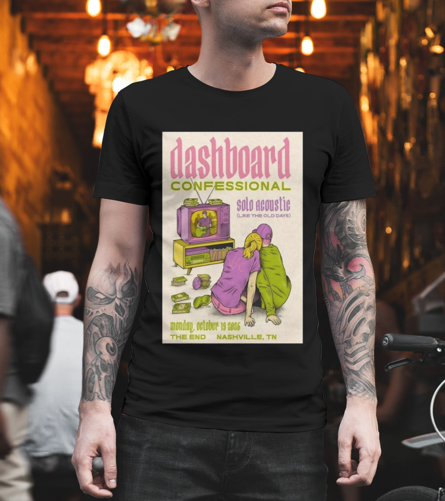 Dashboard Confessional Nashville October 19 2026 Solo Acoustic Like The Old Days The End T-Shirt