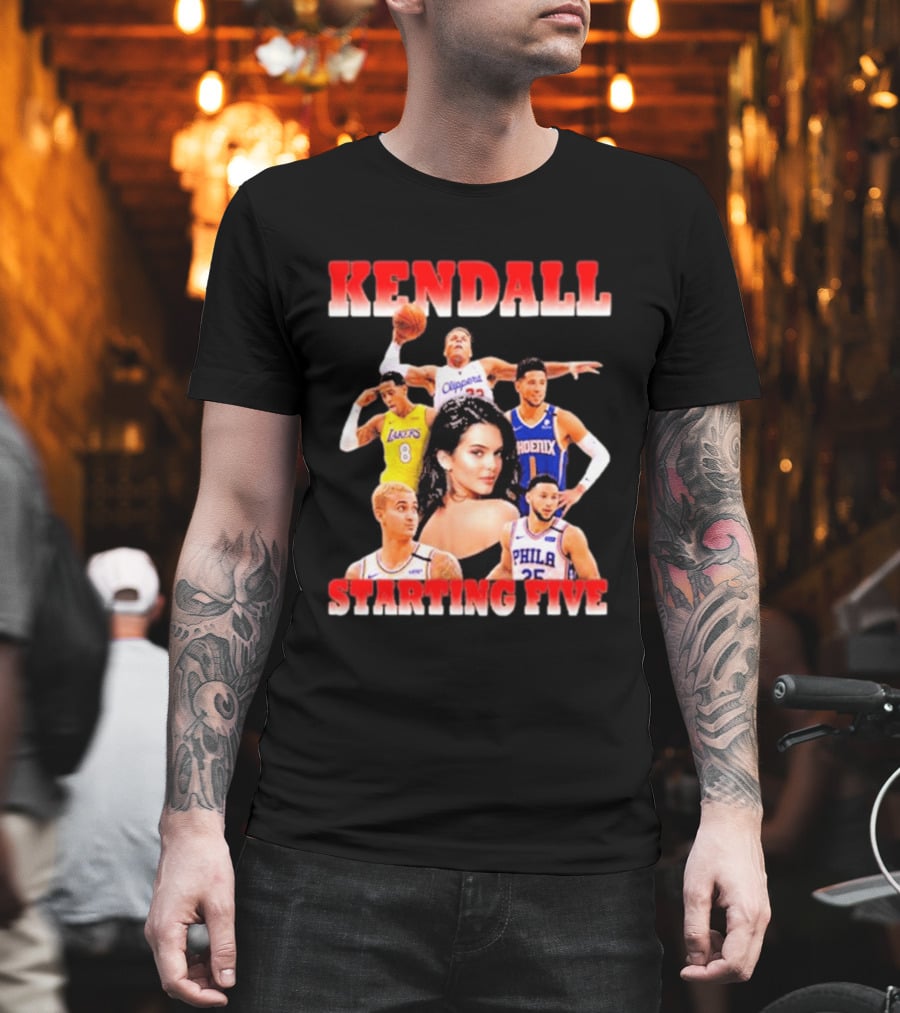 Kendall Jenner Basketball Starting Five NBA T-Shirt