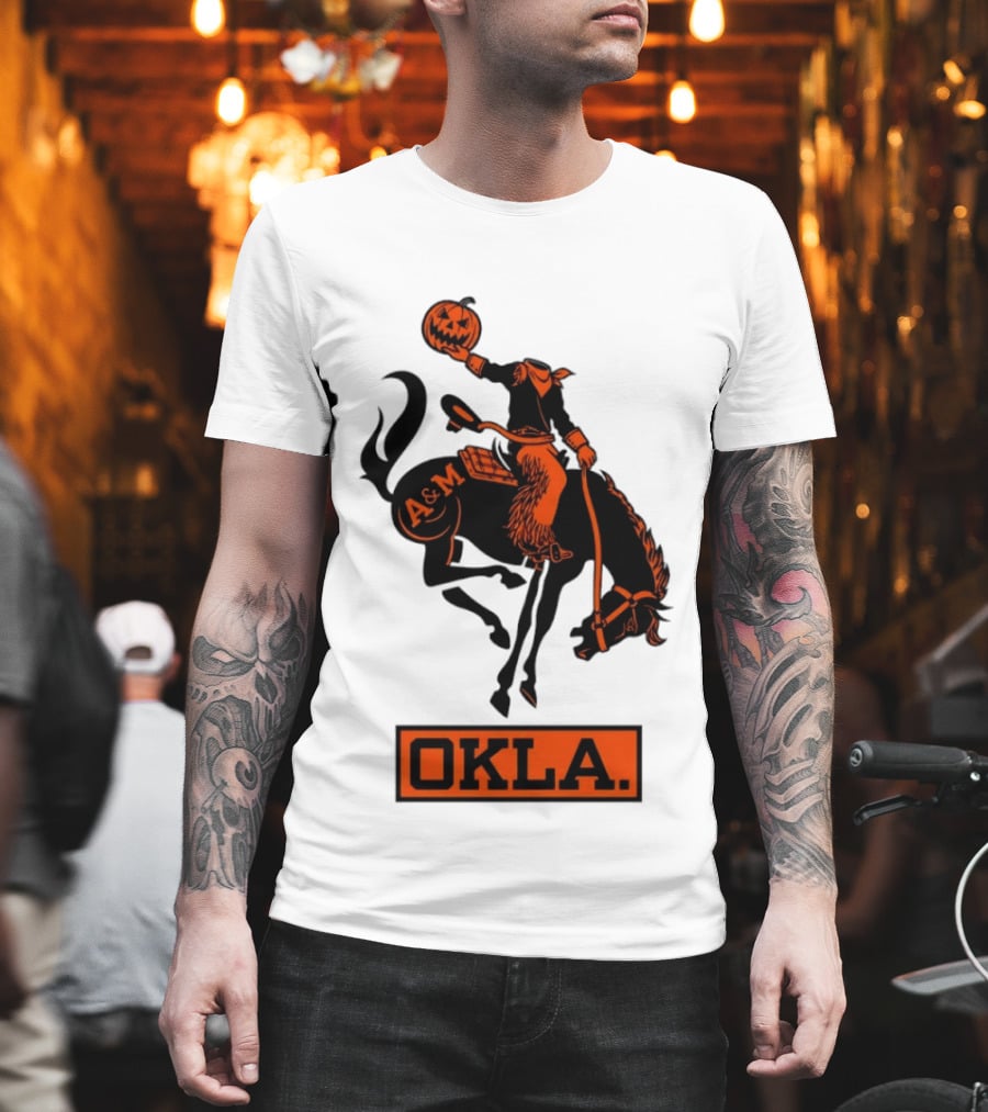 Wilson F. Ball Okla A&M Headless Horseman Halloween Oklahoma State T-Shirt