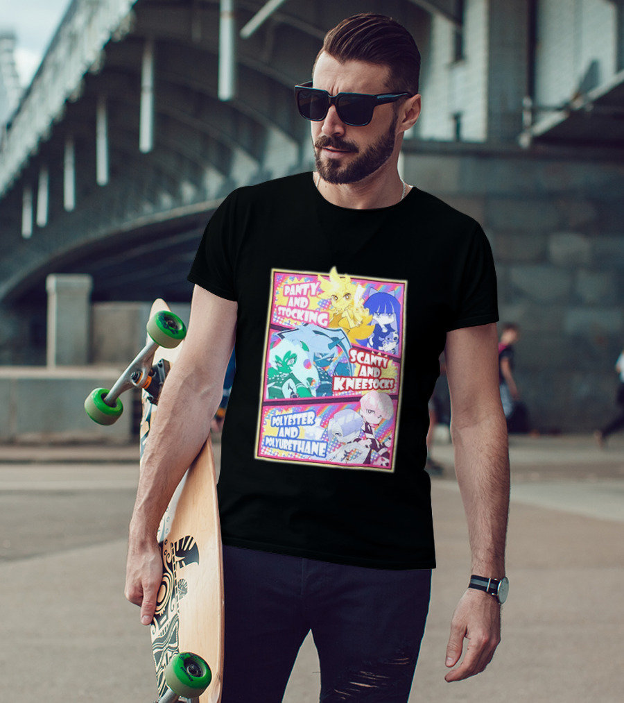 Panty And Stocking Scanty And Kneesocks Polyester And Polyurethane T-Shirt