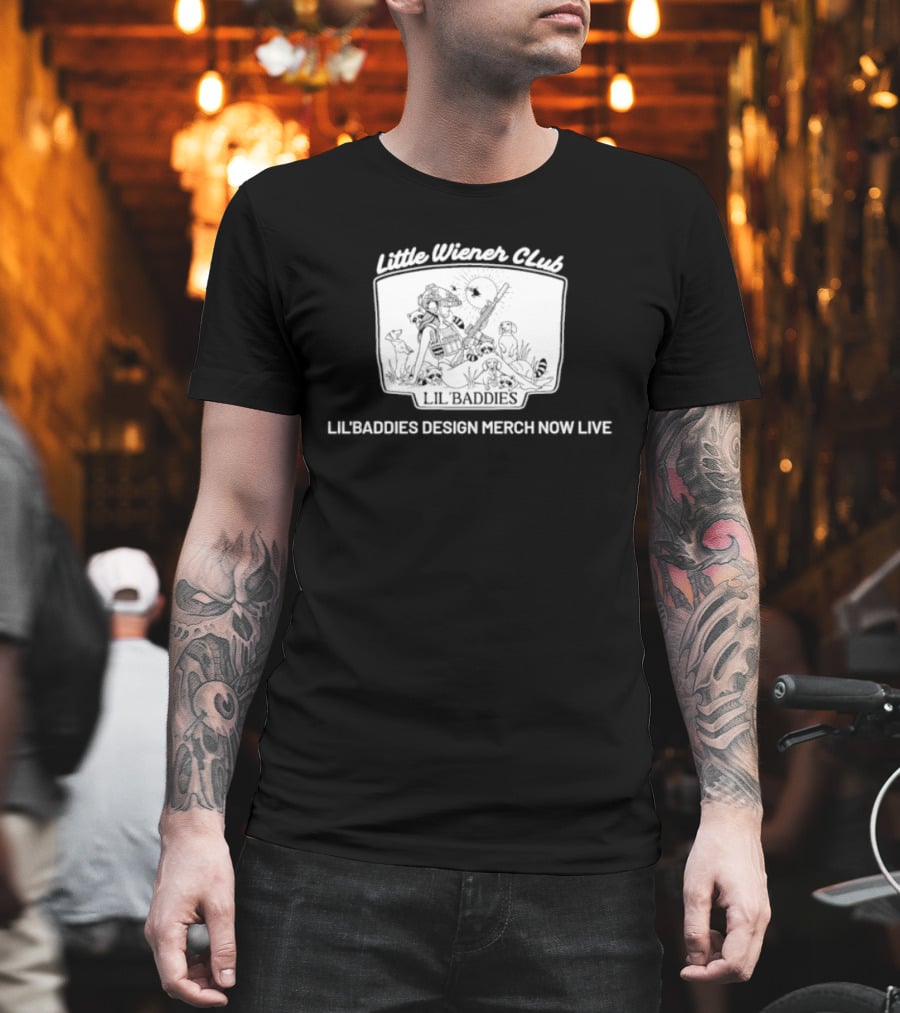 Little Wiener Club Lil' Baddies Dachshund Merch Now Live T-Shirt