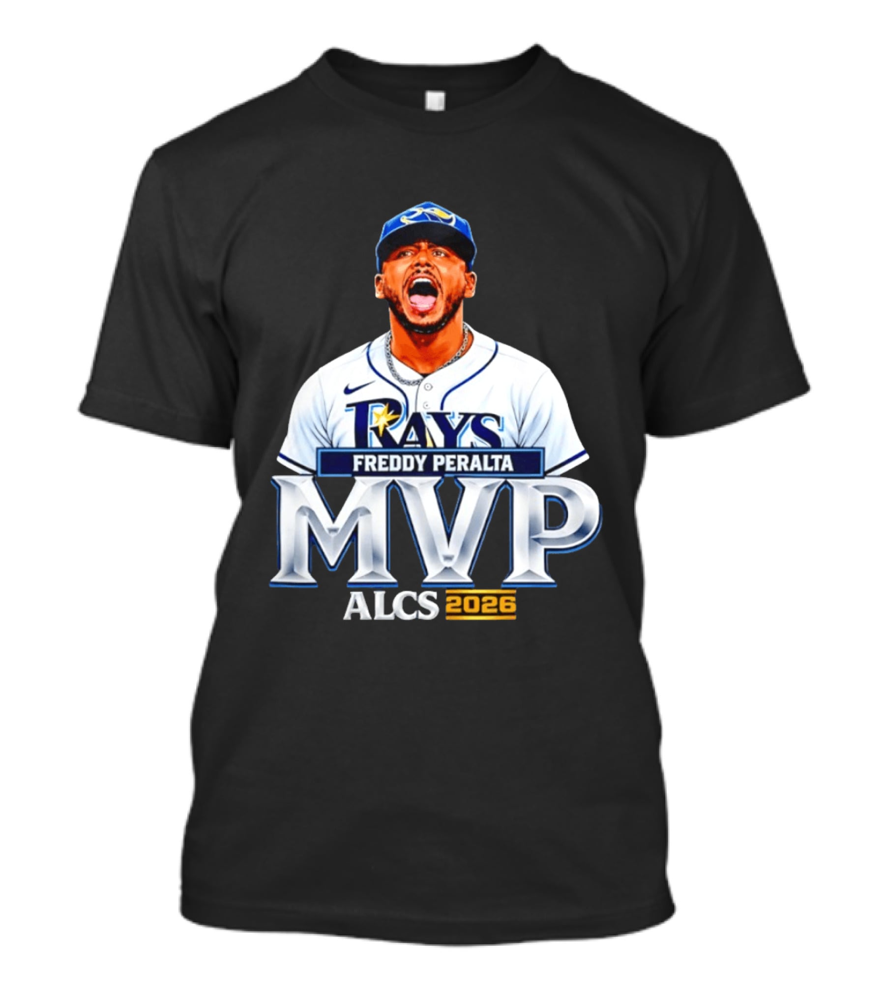 Tampa Bay Rays Freddy Peralta ALCS MVP Celebration 2026 T-Shirt