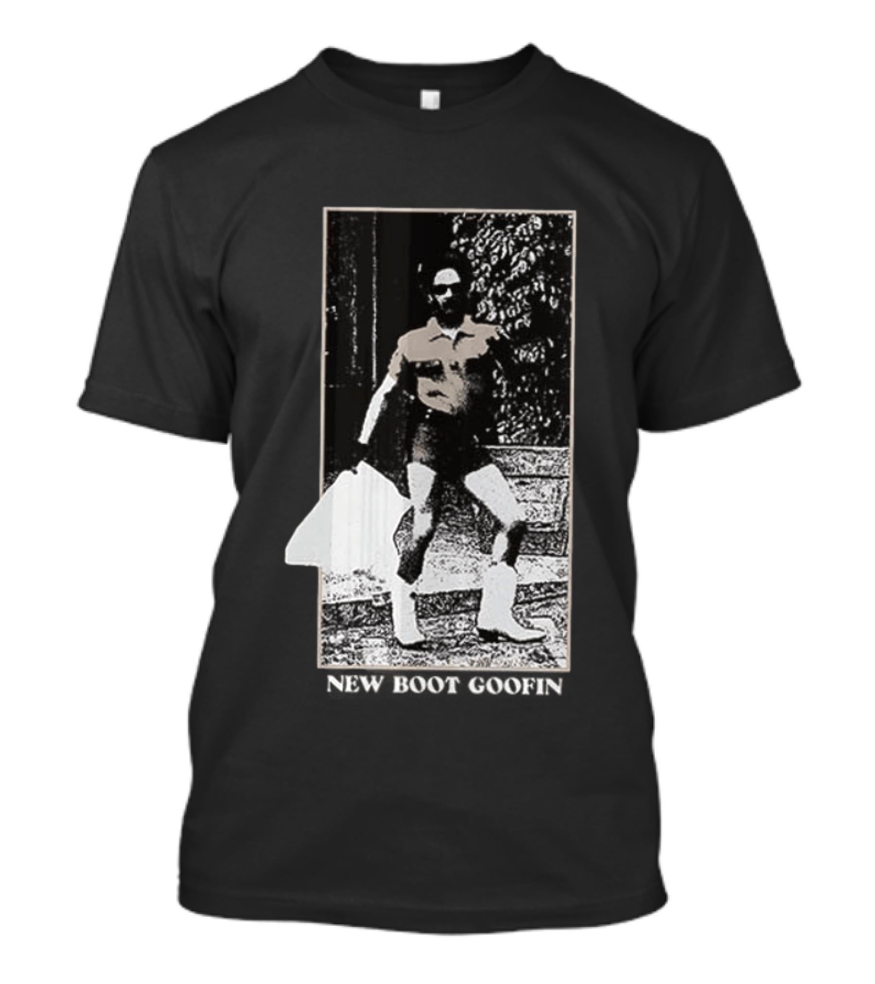 New Boot Goofin Comedy Central 2 Sided Retro Cowboy Boot Humor T-Shirt
