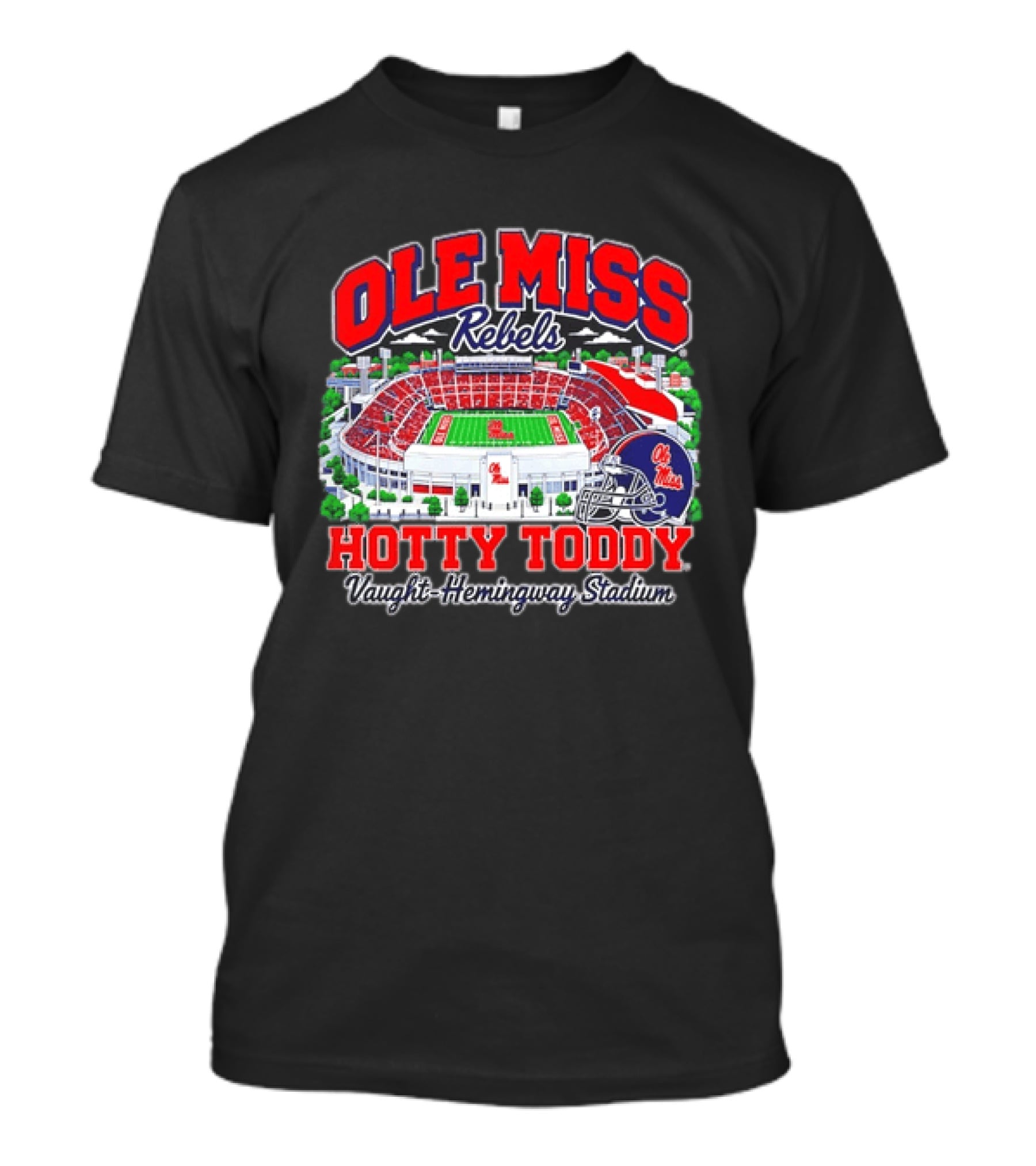 Ole Miss Rebels Vaught Hemingway Stadium Hotty Toddy Football Field T-Shirt
