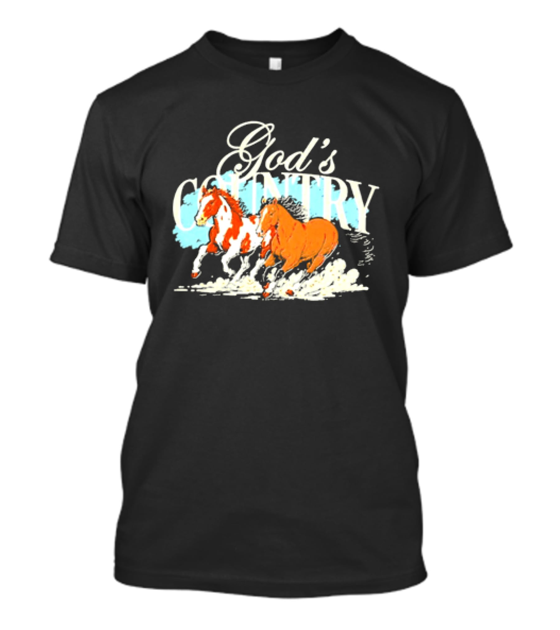 God's Country Horses Western Equestrian T-Shirt