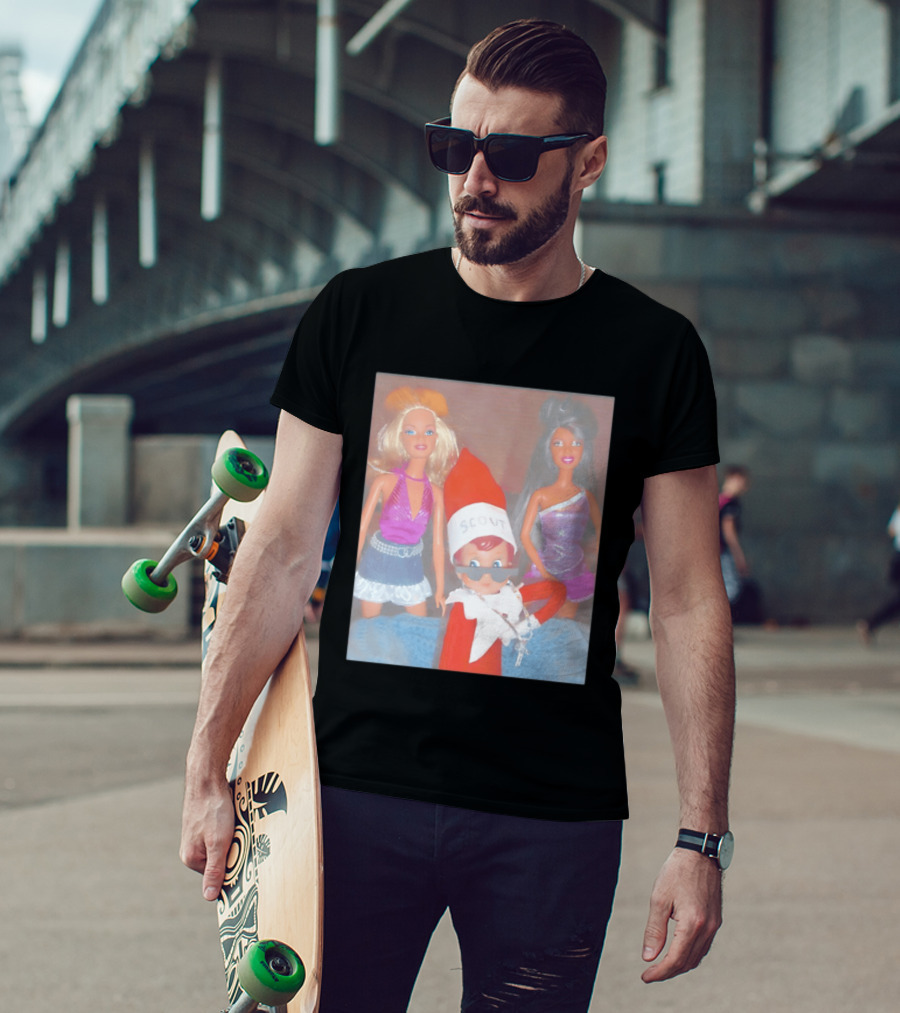 Scout Elf Barbie Christmas Club Party T-Shirt
