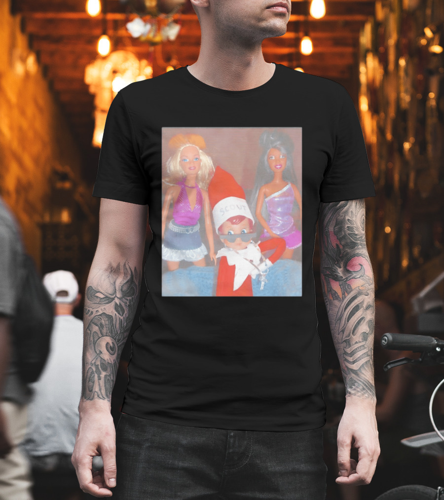 Scout Elf Barbie Christmas Club Party T-Shirt