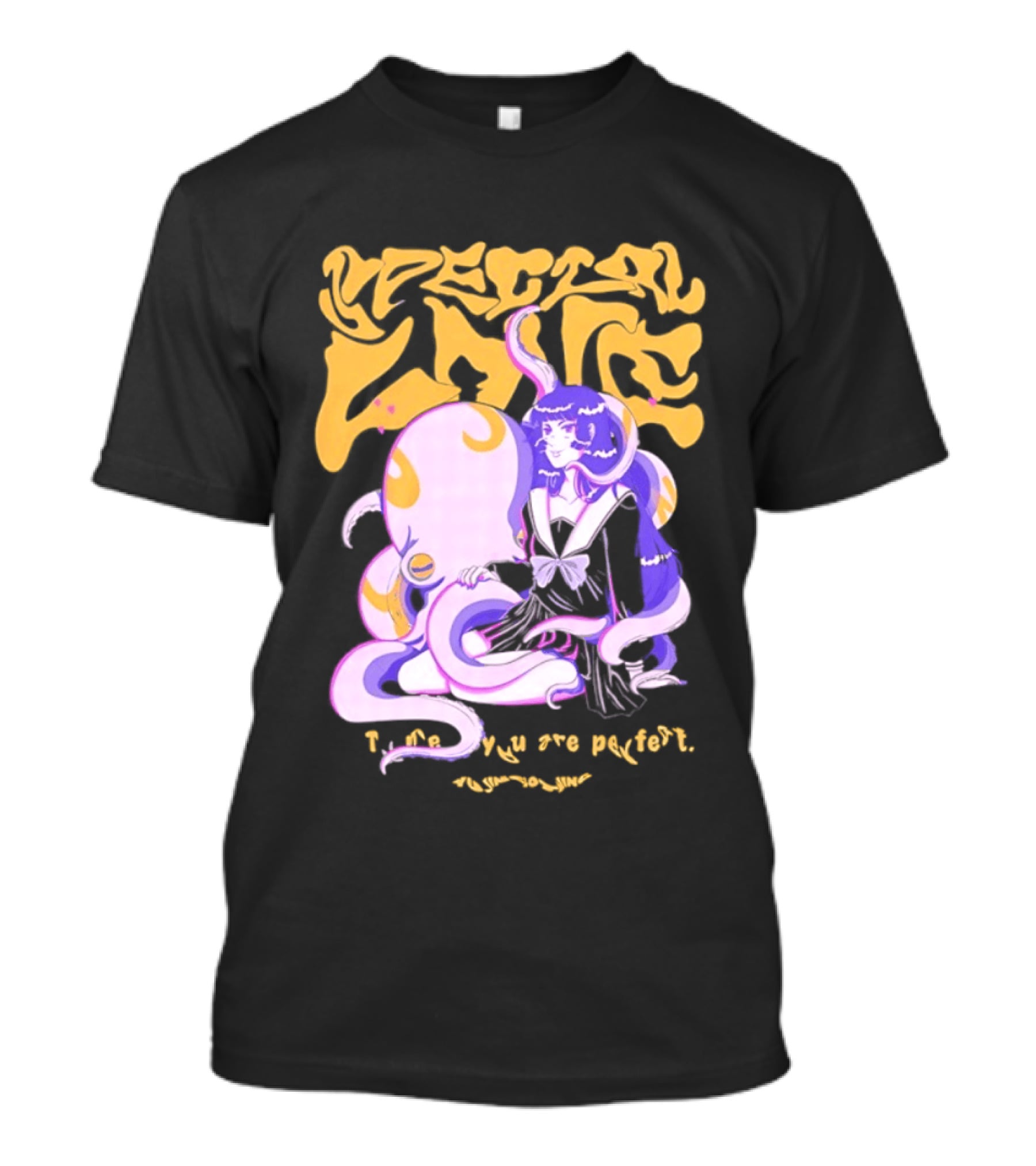 Special Love Anime Girl With Octopus You Are Perfect T-Shirt
