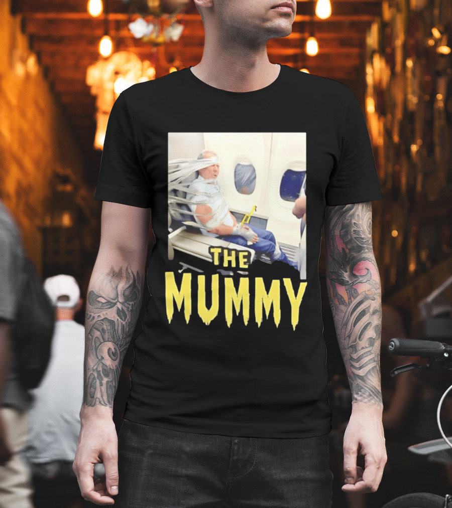The Mummy Airplane Tape Duct Layne Arthur Lundeen T-Shirt