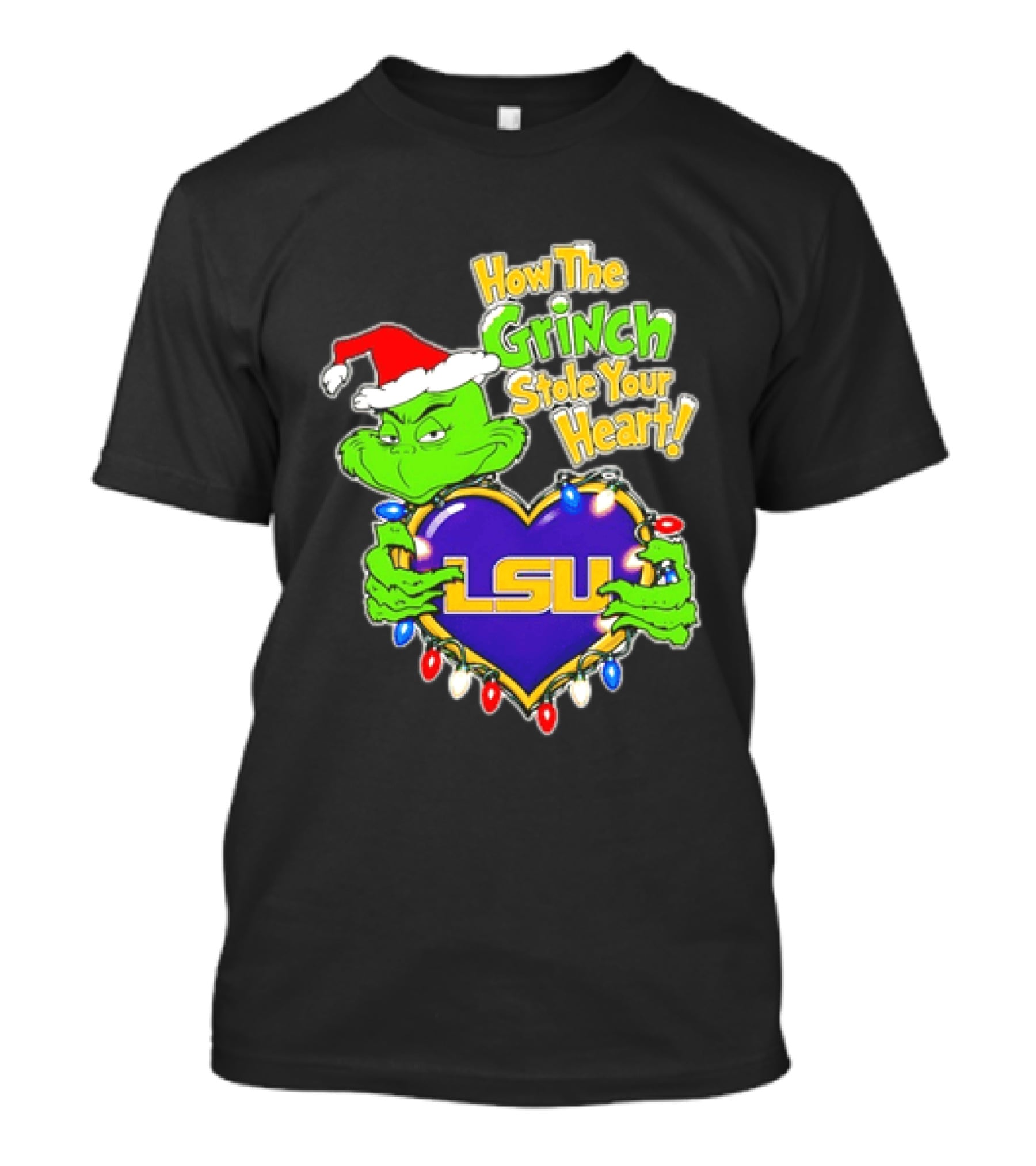 LSU Tigers How The Grinch Stole Your Heart Christmas 2026 T-Shirt