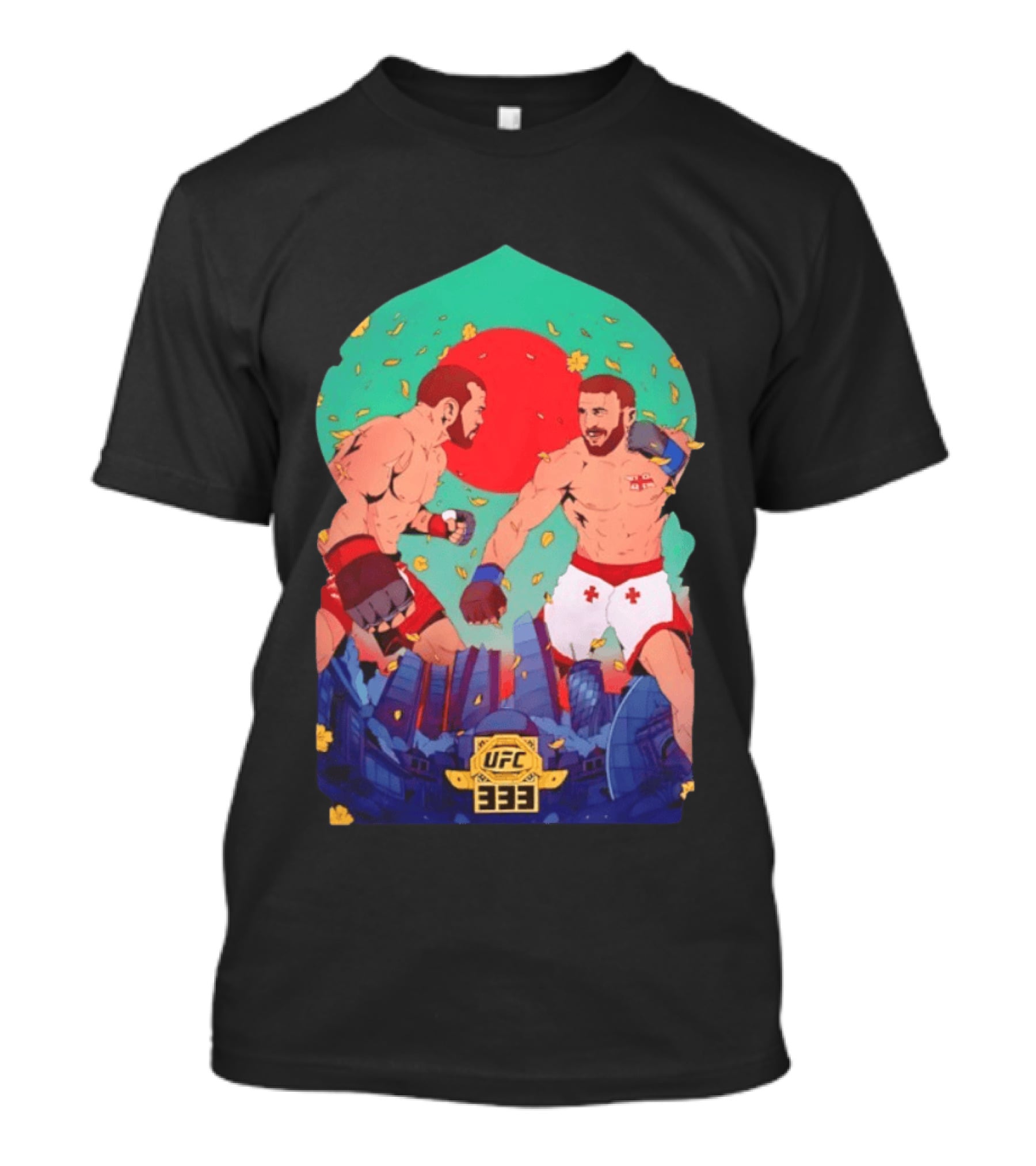 UFC 333 Co Main Event Fighter Showdown Martial Arts Series T-Shirt
