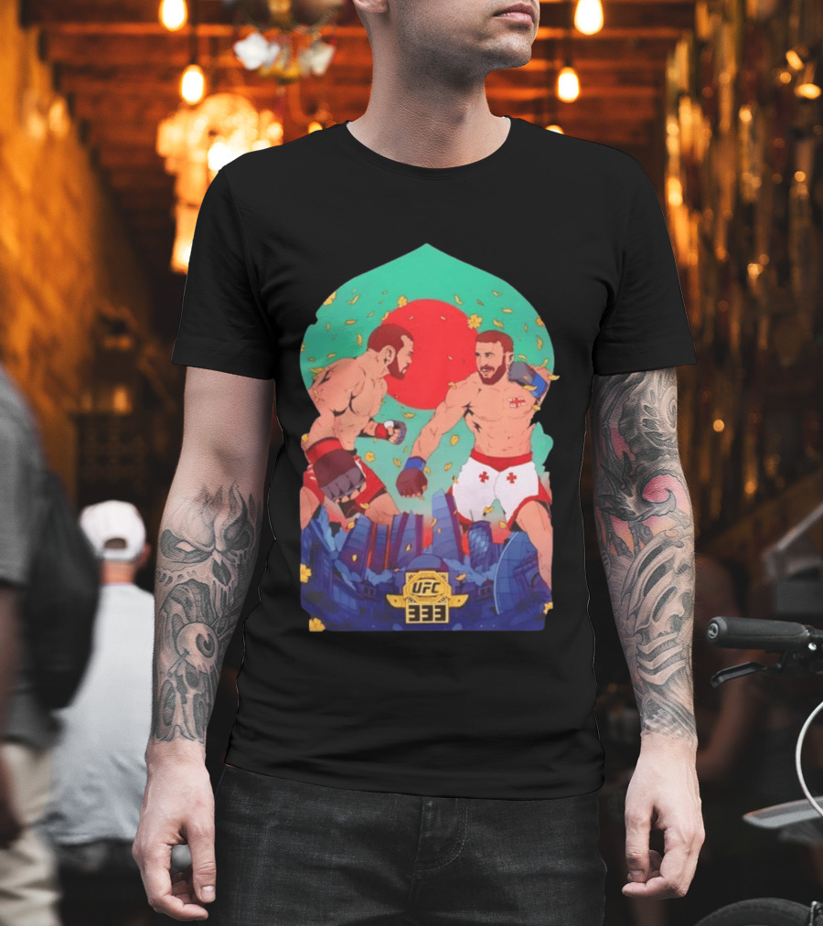 UFC 333 Co Main Event Fighter Showdown Martial Arts Series T-Shirt