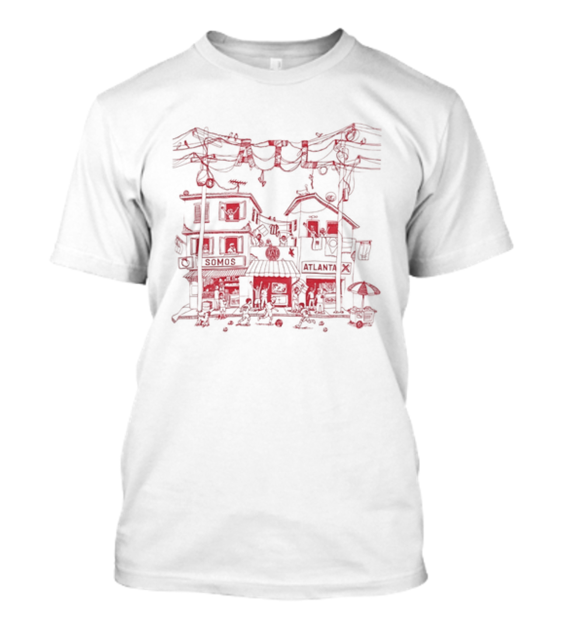 Atlanta United FC Somos ATL City Line Sketch T-Shirt