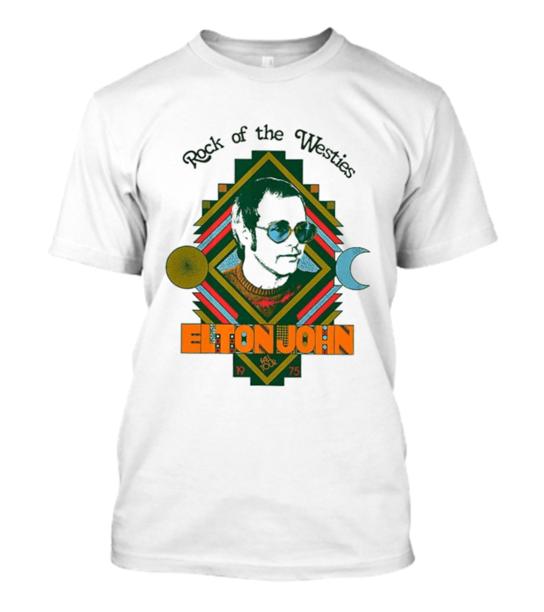 Elton John Rock Of The Westies 1975 Fall Tour T-Shirt