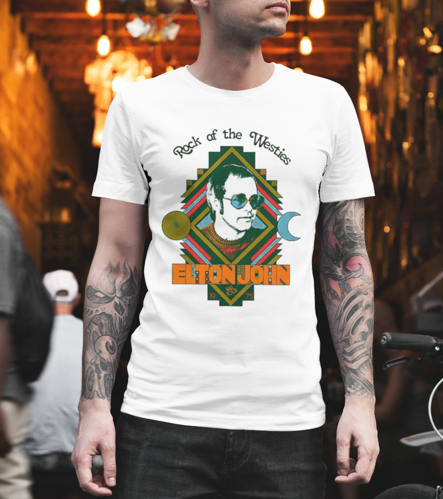 Elton John Rock Of The Westies 1975 Fall Tour T-Shirt