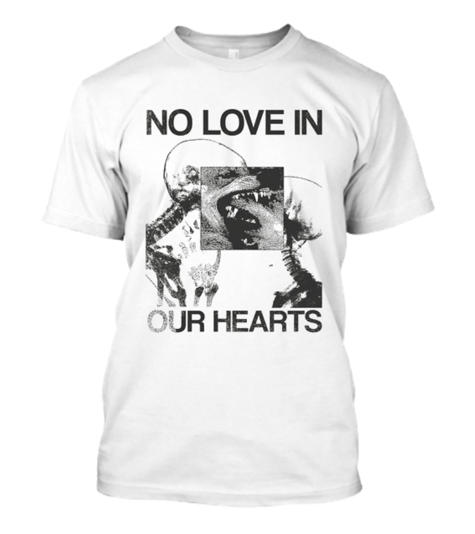 No Love In Our Hearts Abstract Floral T-Shirt