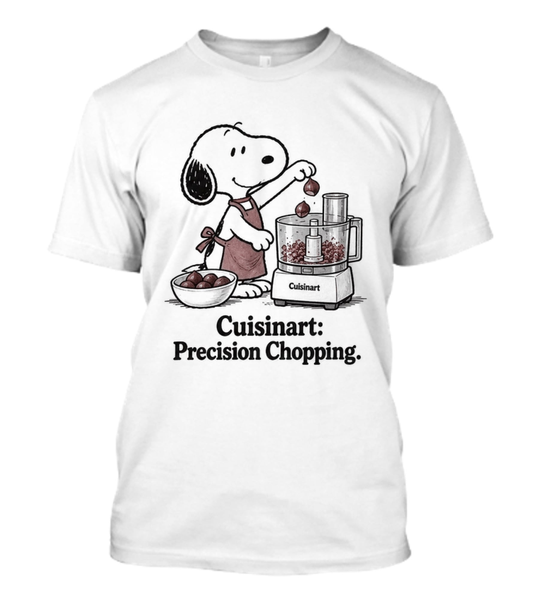 Snoopy Cuisinart Precision Chopping For Baking Fans T-Shirt