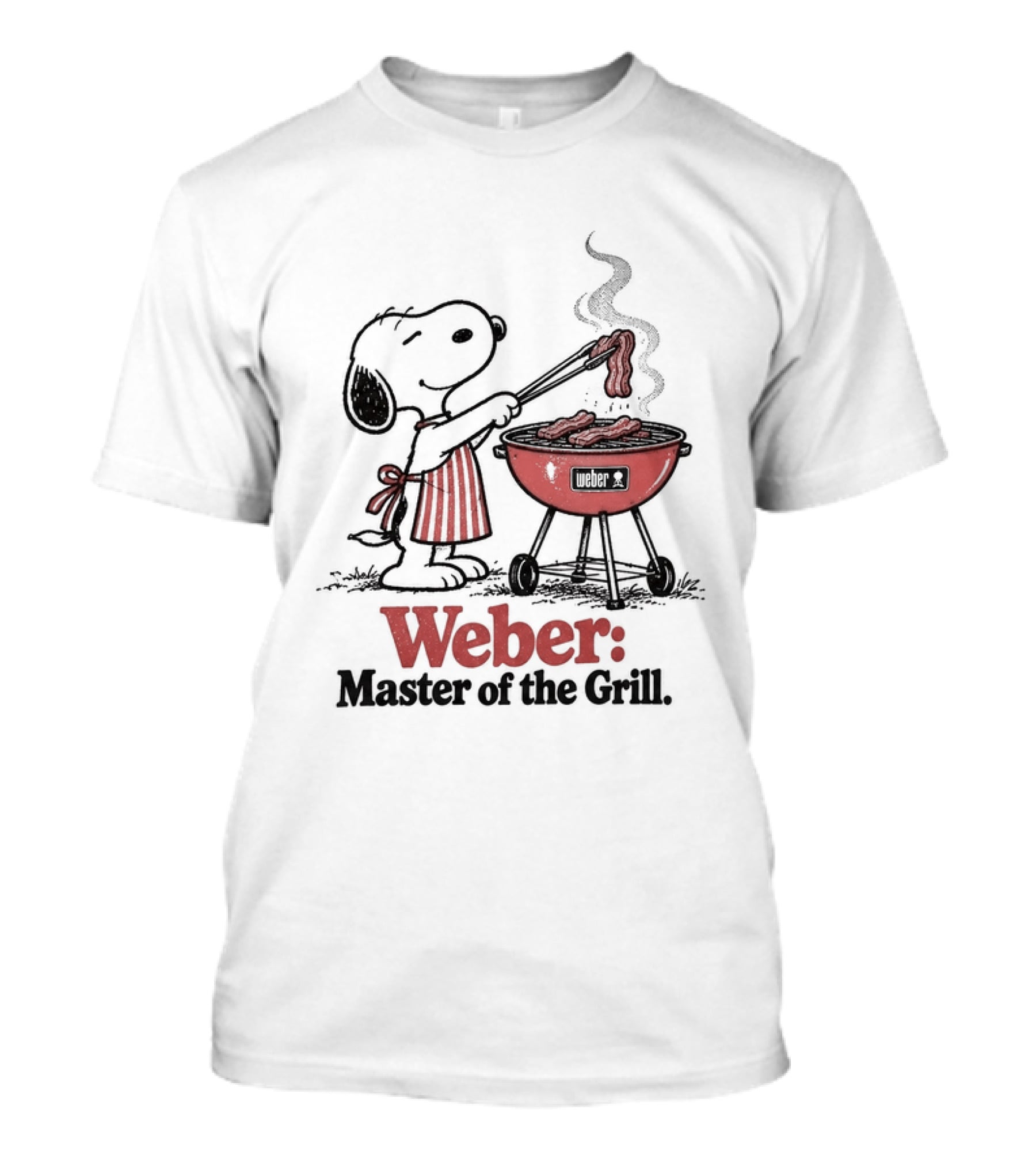 Snoopy Weber Master Of The Grill BBQ Disaster Area T-Shirt