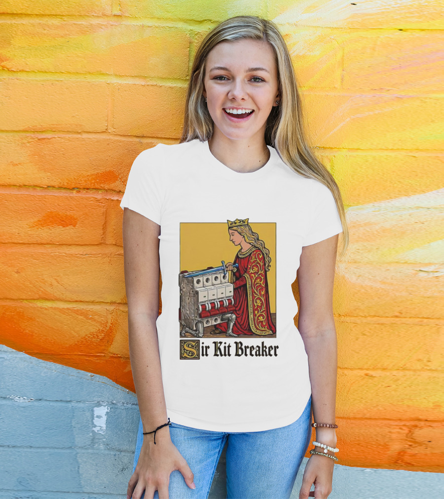 Sir Kit Breaker Queen Of Swords Knight Tarot Crown T-Shirt