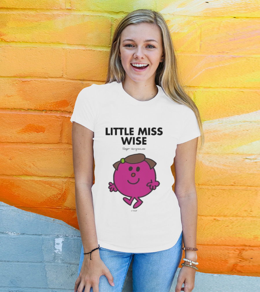 Mr. Men Little Miss Wise Roger Hargreaves Character T-Shirt