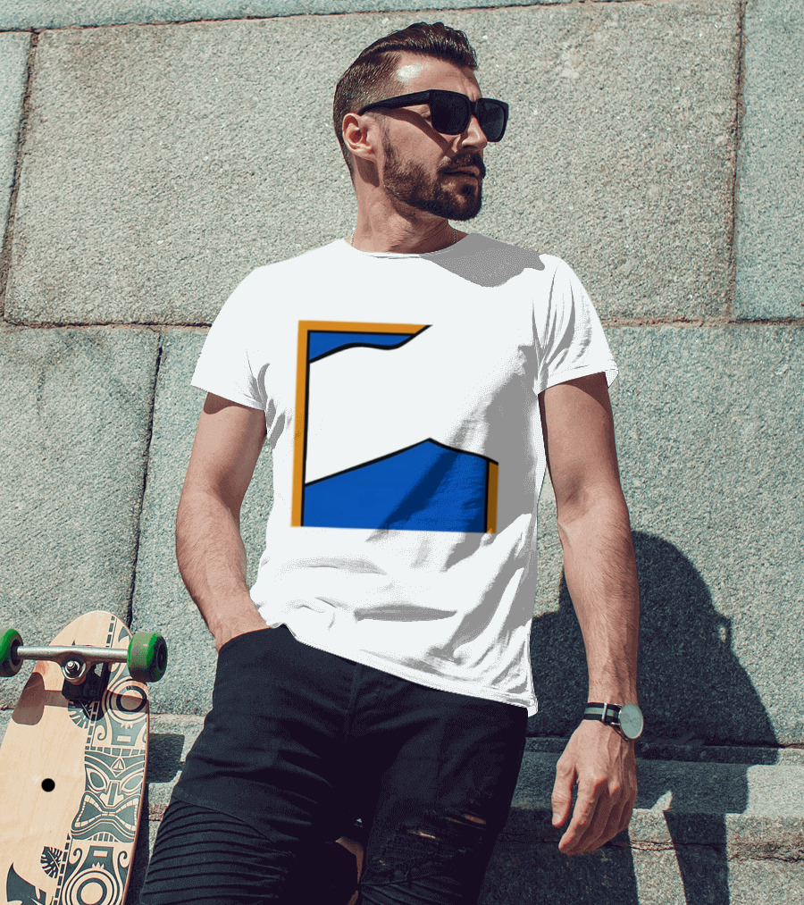 Thechemicalbrothers Kipping Like A Stone Retro Blue Orange Modern Art Style T-Shirt