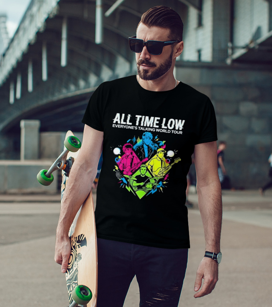 All Time Low Everyone’s Talking World Tour 2026 Event At OVO Hydro On January 20 Glasgow United Kingdom T-Shirt